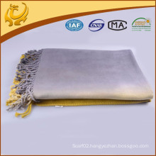 Soft And Warm Car Blanket Woven 100% Bamboo Travel Blanket With Tassel